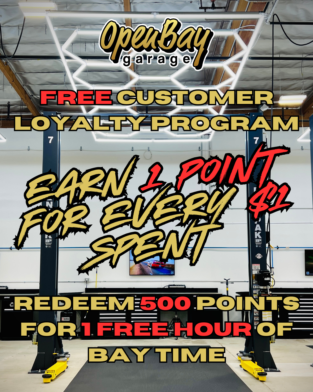 Grand opening weekend promotion 20% off DIY Service Bay Rentals Saturday - Sunday ONLY! Book (3) Grand opening weekend promotion 20% off DIY Service Bay Rentals Saturday - Sunday ONLY! Book (3)