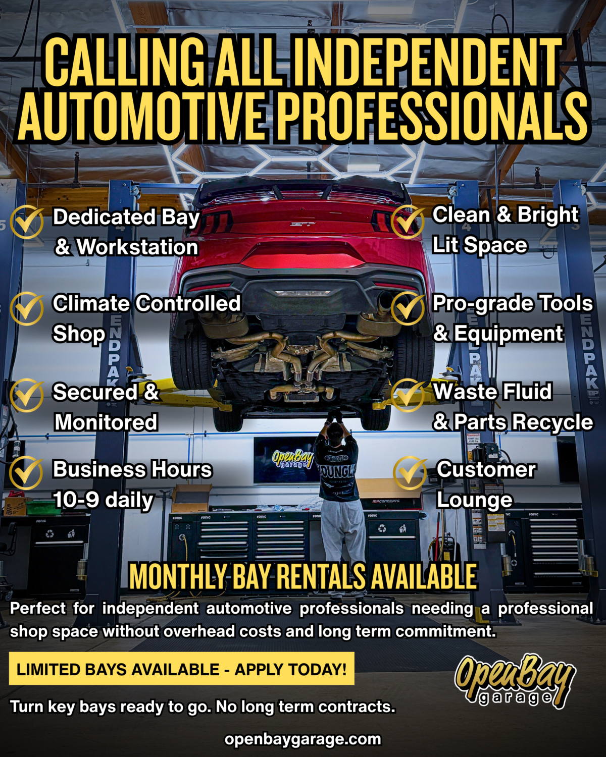 LONG TERM BAY RENTAL